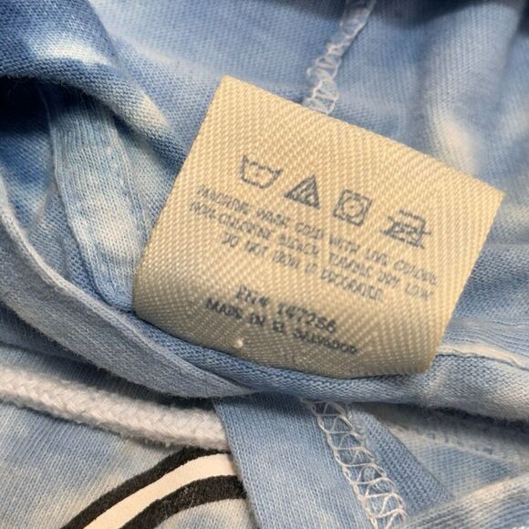 Simply Southern Sz XL BE THE LIGHT Blue Tie Dye Hoodie T Shirt Lighthouse Cotton - Picture 6 of 14